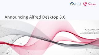 Alfred Desktop 3.6 - New functionalities screenshot 1