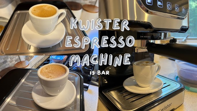 Mixpresso Espresso Maker, 15 Bar Espresso Machine with Milk Frother, Fast Heating Automatic Espresso Machine, Steam Wand for