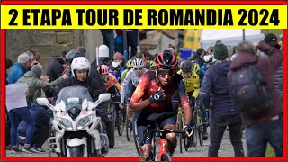 2 ETAPA TOUR de ROMANDIA 2024 BRUTAL SUBIDA EGAN Bernal Richard CARAPAZ