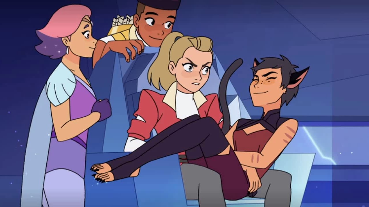 SHERA Catra messes with Adora (Season 5 Episode 7) YouTube
