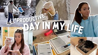 [productive] college day in my life *running on no sleep*