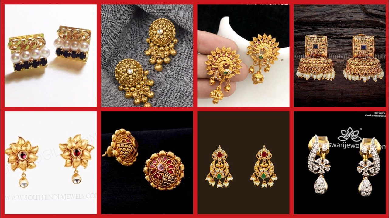 Update more than 141 short gold earrings design best