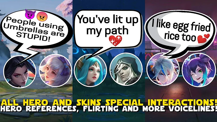 ALL SPECIAL & HIDDEN INTERACTIONS IN-GAME | HERO AND SKINS REFERENCES DIALOGUES  | MLBB UPDATED! - DayDayNews