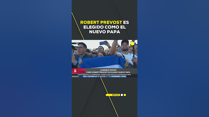 ¡Habemus papam! Cardenal Robert Prevost es elegido nuevo papa.
