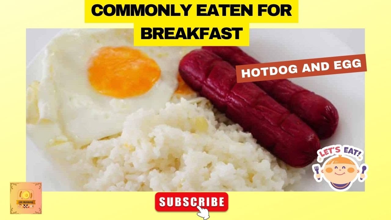 fried rice with egg and hotdog mukbang 🌭 🍳(asmrsounds) - YouTube