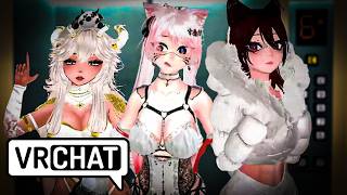 Trapped in an Elevator with my VRChat Harem!?