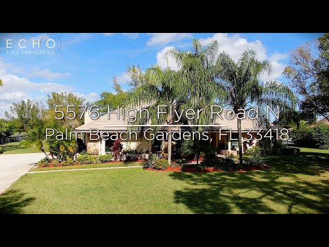 4 bedroom Home for Sale 5576 High Flyer Road N, Palm Beach Gardens, FL home video tour