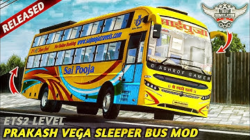 New PRAKASH VEGA BS6 SLEEPER BUS MOD For Bussid😍Bussid Sleeper Bus Mod | New Bus Mod #bussidmod