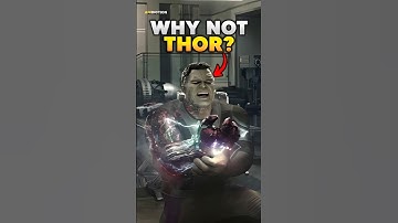 Why Thor Wasn’t Allowed to Snap in Endgame? #avengers