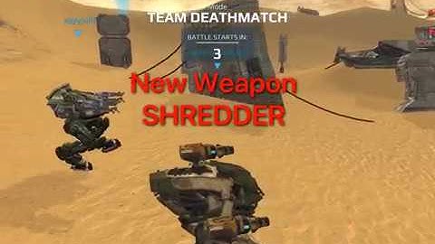War Robots Test Server 4.0: New Prototype Weapon SHREDDER Gameplay