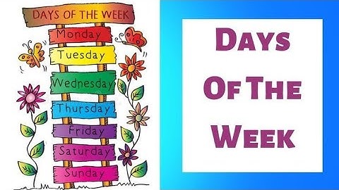Days of the week | With spellings| Kids to learn spelling easily | Nursery rhyme| Seven days a week.
