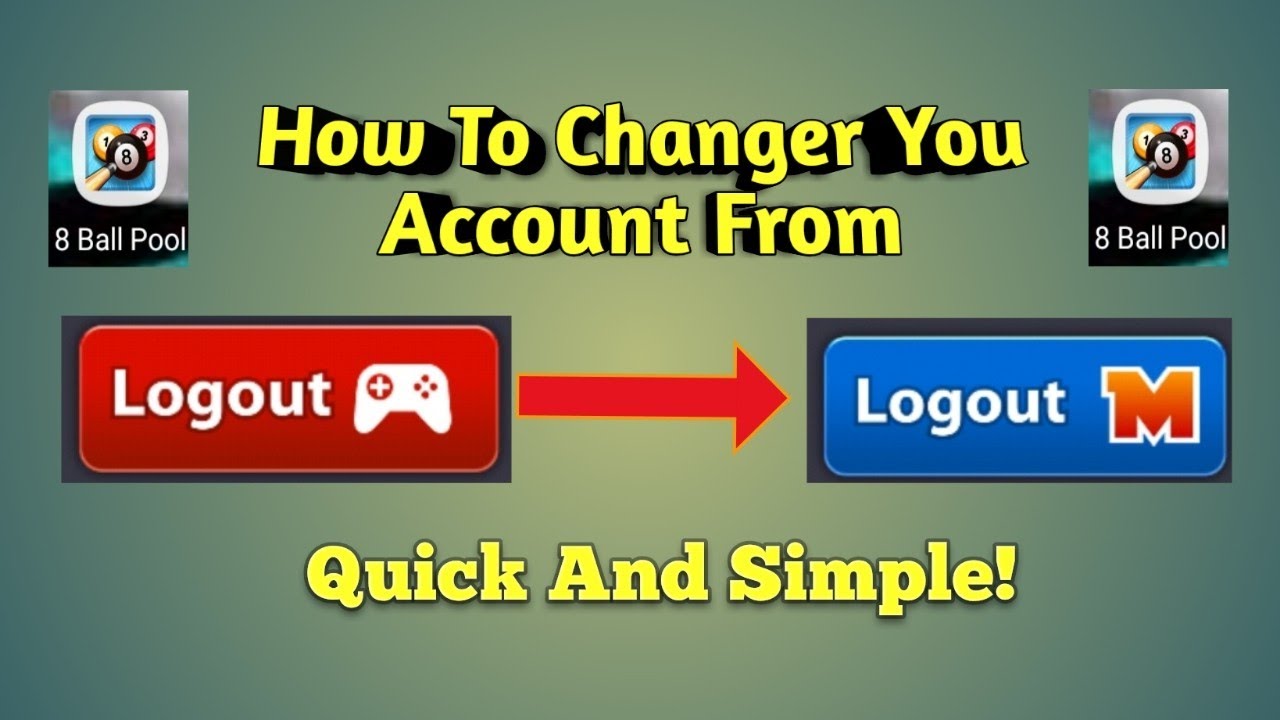 How To Change Your Google account To Miniclip In 8 Ball Pool - 