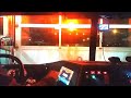 [Ride Along] American Fire truck Responding Code 3 To Structure Fire With Air Horns & Q Siren