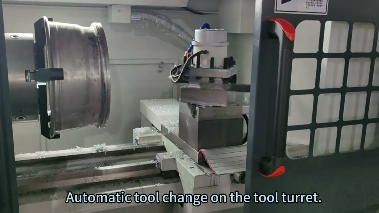 Diamond Cutting Alloy Wheel CNC Lathe CK6166Q 