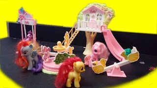 Пони играют на детской площадке. Игры с игрушками май литл пони. Пони играют на детской площадке. Игры с игрушками май литл пони.