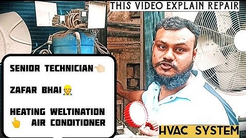 HVAC System || Repairing And Gas Charging ||  How is Called Three phase?  || Package Air conditioner