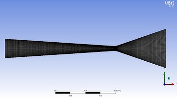 ✅💯✅ Hexa Structured Mesh Project # 1 : 2D Converging Diverging (CD) Nozzle | Ansys Fluent