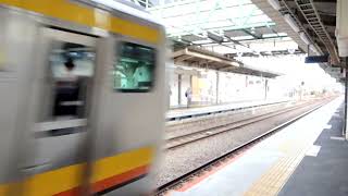 E233系8000番台ナハN編成6両　快速 立川行き　宿河原駅通過　2024年2月11日撮影
