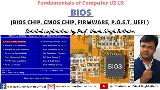 BIOS EXPLAINED IN HINDI (BASIC INPUT-OUTPUT SYSTEM) II BIOS CHIP, CMOS CHIP, FIRMWARE, P.O.S.T, UEFI