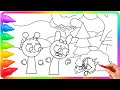 INCREDIBOX SPRUNKI Coloring 🩷💛💜 What happened between PINKI, SIMON and DURPLE?#sprunki #coloring