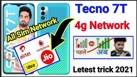 Tecno Spark 7T 4g Network settings / how to solve network problem Tecno Spark 7T