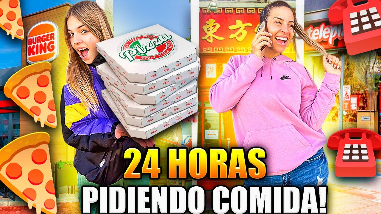 24 HORAS PIDIENDO COMIDA A DOMICILIO - RETO FAMILIA AMIGUINDY