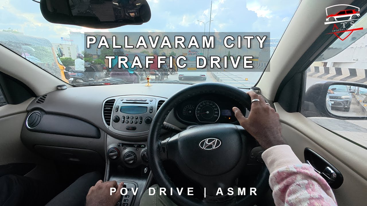 Chennai City Pallavaram Traffic POV Drive  #povdrive #asmr #amostheshifter #djiaction5pro #travel 