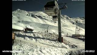 Belle Plagne webcam time lapse 2011-2012 - YouTube