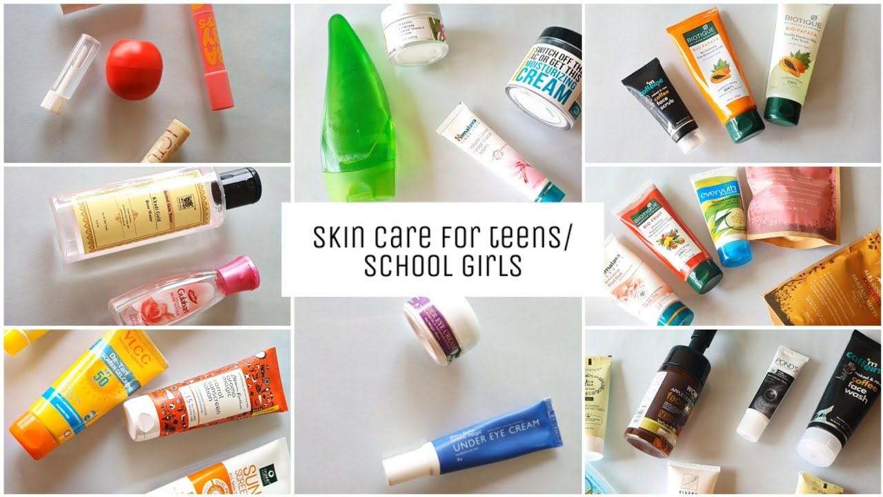 Skincare routine for teenagers/ school girls | himani shah - YouTube