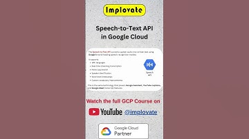 Speech-to-Text API 📝 | Features Explained | Google Cloud #implovate #gcp #googlecloud