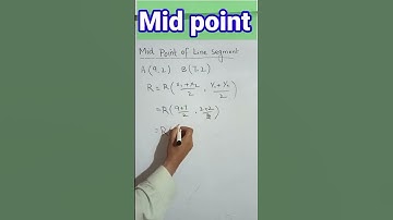 Mid point of Line Segment #shortvideo #shorts #youtubeshorts