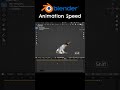 Blender Animation Playback Speed #shorts #blenderanimation #blendertutorial #blender3d