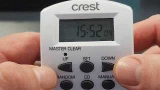 Crest Digital Timer Setup - Part 1