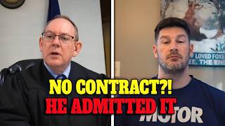 Sovereign Citizen Claims “No Contract” — Judge Uses His Own Admission Against Him!