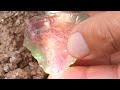 Experienced gem hunters know where to dig up stunning pink crystals and agates