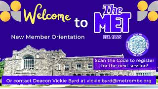 The Met Online Worship Experience - May 31, 2026 - 9:30SM