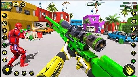FPS Robot Shooting games 2021 Robot fight mission walkthrough gameplay in Android 