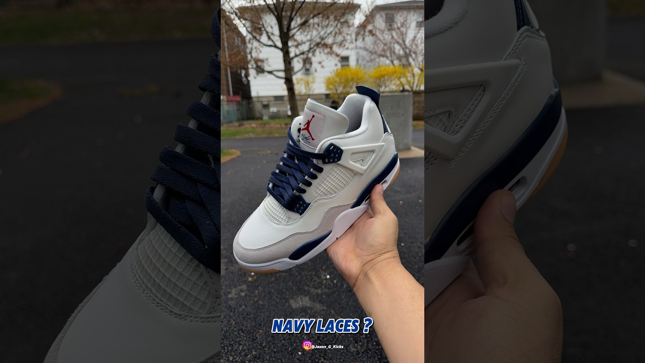 White or Navy Laces ? Jordan 4 SB Navy