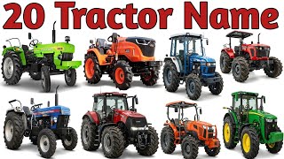 20 Tractor Name in Hindi and English | Tractor Names with Pictures 🚜 | Mahindra, Swaraj, Sonalika