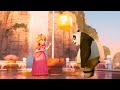 Princess peach made po eat super mushroom  kung fu panda x super mario bros movie