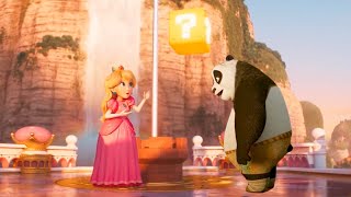 Princess Peach made Po eat Super Mushroom | Kung Fu Panda x Super Mario Bros Movie