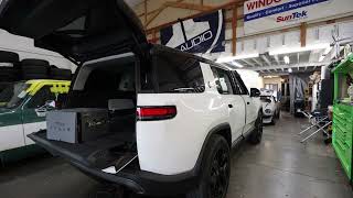 Working on this Rivian R1T  here at Xtreme Autosports! Can't wait for the result of this upgrade! 🙌