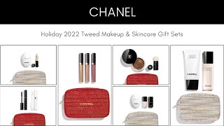 Sneak Peek! CHANEL Holiday 2022 Tweed Makeup & Skincare Gift Sets