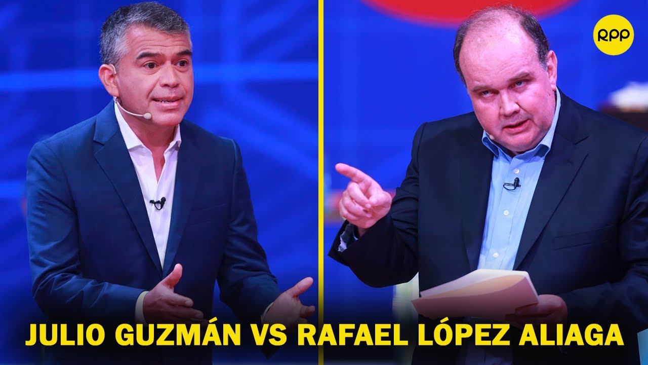 Debate presidencial del JNE: Julio Guzmán y Rafael López Aliaga debaten sobre la educación