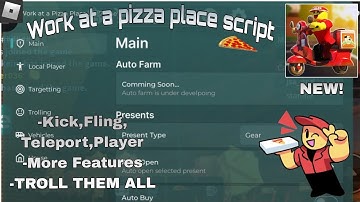 [OP] Work at a pizza place🍕 Script | Kick player | Rainbow car | Teleport, Be Manager | Pastebin