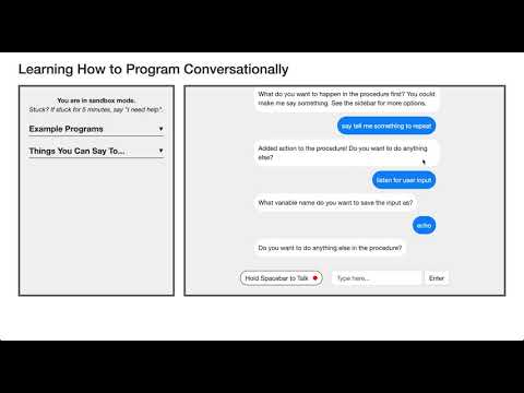 Convo: Conversational Programming Agent Demo