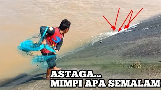 MIMPI APA SAYA SEMALAM ...!!!LEMPAR JALA PERDANA DAPAT BANYAK IKAN ||BEST NETS FISHING