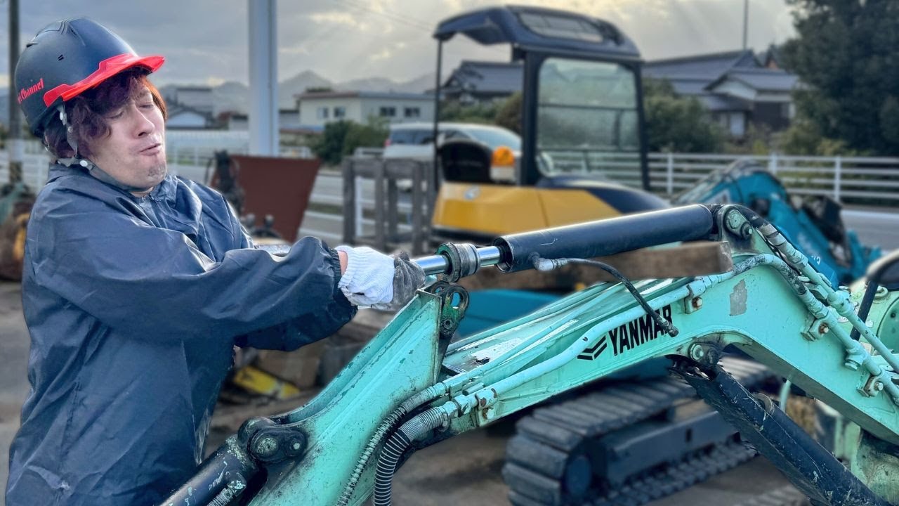 【ユンボ】下取りしたヤンマー建機vio15を復元していく！！