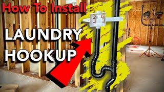 How To Install Washing Machine Outlet Box & PTrap