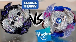 HASBRO VS TAKARA TOMY: Nightmare Longinus .Ds VS Nightmare Luinor L3 .Ds - Beyblade Burst God